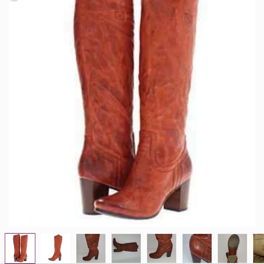 FRYE CARSON HEEL TAB tall riding boots